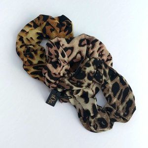 nOir Jewelry Ombre Leopard Hair Scrunchies 3 Pack